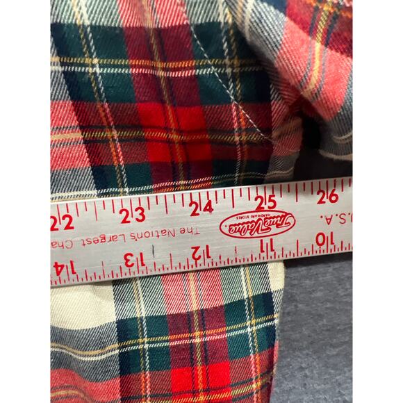 Lauren Ralph Lauren Womens Bullion Checked Plaid Twill 100% Rayon Shirt Size L - Picture 9 of 9